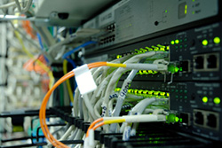 Photo of network cabling
